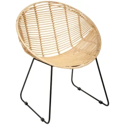 FAUTEUIL ROTIN ROND LAORA