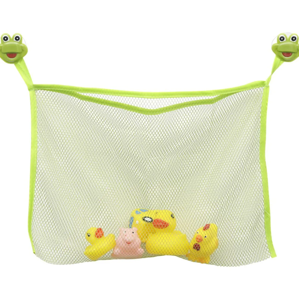 FILET A JOUETS POLYESTER SUR VENTOUSES DECO GRENOUILLE ENFAN