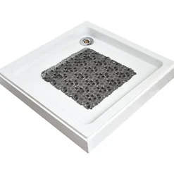 FOND DE DOUCHE BULLES PVC 50 X 50 CM GRIS