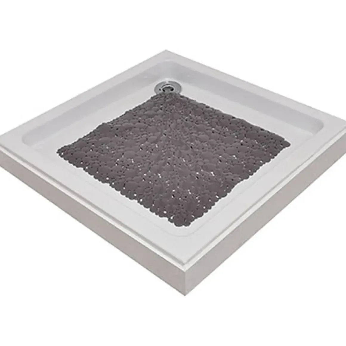 FOND DE DOUCHE 50X50CM BULLES TAUPE