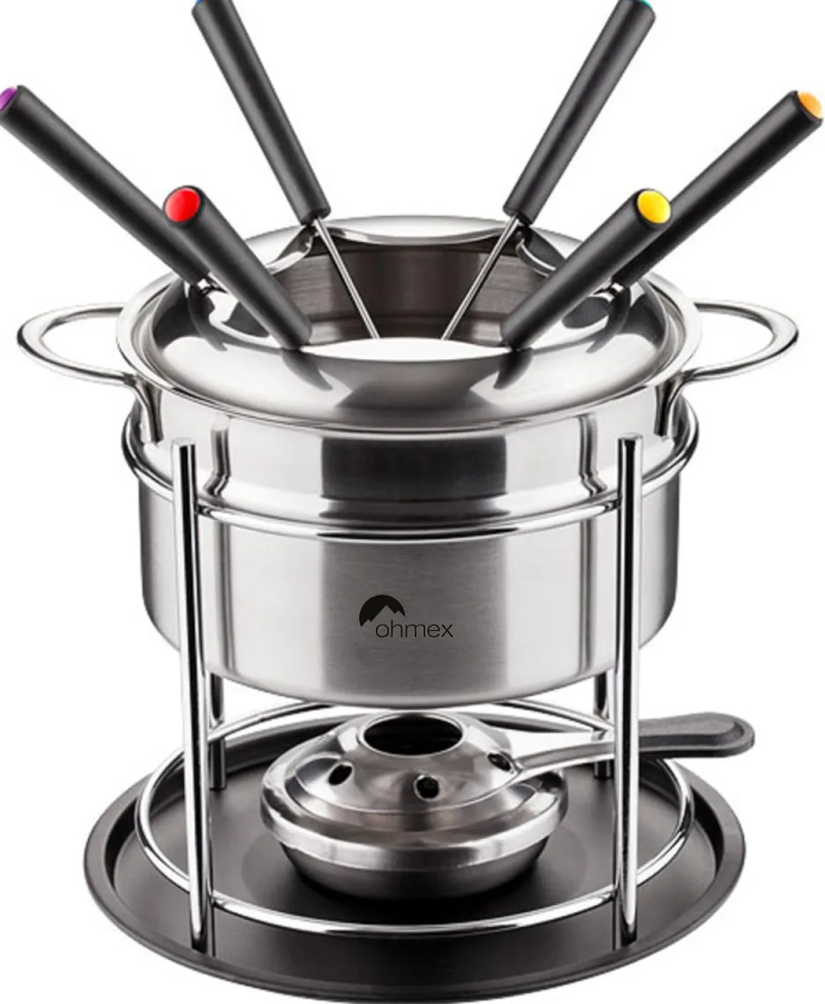 FONDUE SET 9 PIECES 6 FOURCHETTES