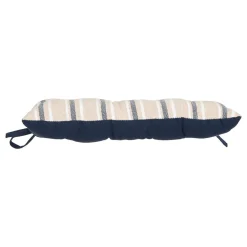 GALETTE DE CHAISE RAYEE GROOVE BLEU38X38CM