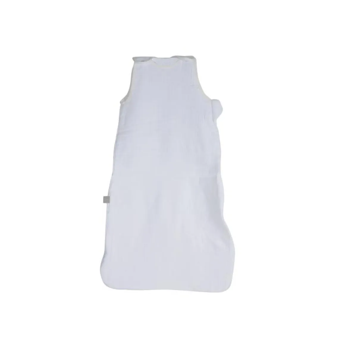 GIGOTEUSE GAZE COTON SANS MANCHES ZIP 40X70CM BLANC