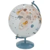 GLOBE BASE METAL ENFANT BLEU D.20CM