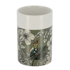 GOBELET DOLOMITE ROND IMPRIME JUNGLE FEVER KAKI