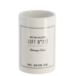 GOBELET DOLOMITE ROND IMPRIME NEO RETRO BLANC