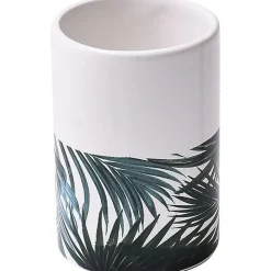 GOBELET DOLOMITE ROND IMPRIME TROPICALE