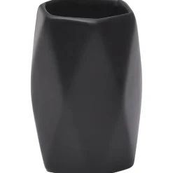 GOBELET GRES FORME LOSANGE NOIR