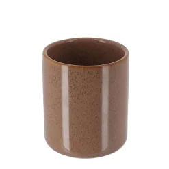 GOBELET GRES LAQUE CARAMEL