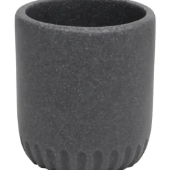 GOBELET POLYRESINE ARRONDI GRIS FONCE