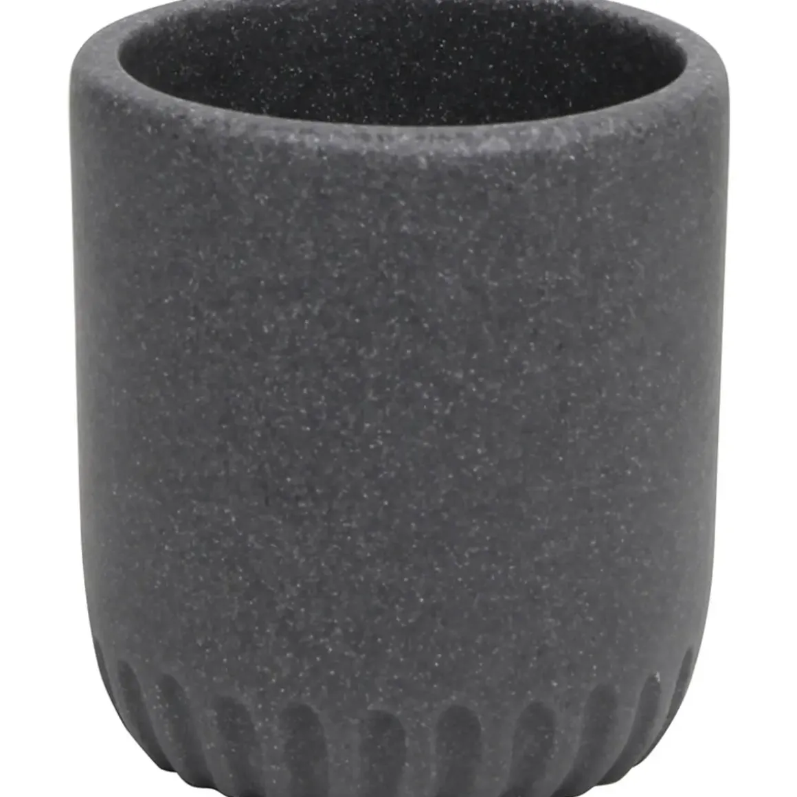 GOBELET POLYRESINE ARRONDI GRIS FONCE