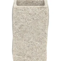 GOBELET POLYRESINE CARRE EFFET PIERRE NATUREL