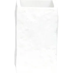 GOBELET POLYRESINE CARRE EFFET PIERRE BLANC