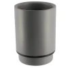 GOBELET POLYRESINE ROND GRIS NOIR