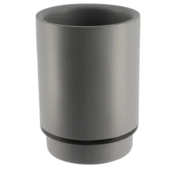 GOBELET POLYRESINE ROND GRIS NOIR