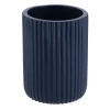 GOBELET STRIE ARRONDI POLYRESINE BLEU MARINE