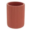 GOBELET STRIE ARRONDI POLYRESINE TERRACOTTA