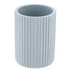 GOBELET STRIE ARRONDI POLYRESINE BLEU CLAIR