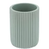 GOBELET STRIE ARRONDI POLYRESINE VERT EUCALYPTUS