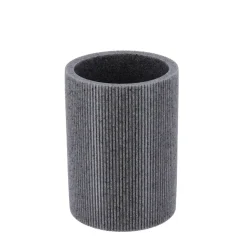 GOBELET STRIE POLYRESINE GRIS
