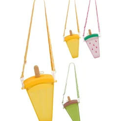 GOURDE AVEC PAILLE ET SANGLE FRUITS
