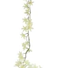 GUIRLANDE DE FLEURS DE VANILLE 30 FLEURS H160CM BLANC