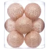 GUIRLANDE LED PILE 10 BOULES DORE D.6CM