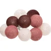 GUIRLANDE LED PILE 10 BOULES DUNE D.6CM