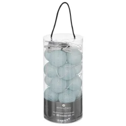GUIRLANDE LED SECTEUR 20 BOULES CELADON D.6CM