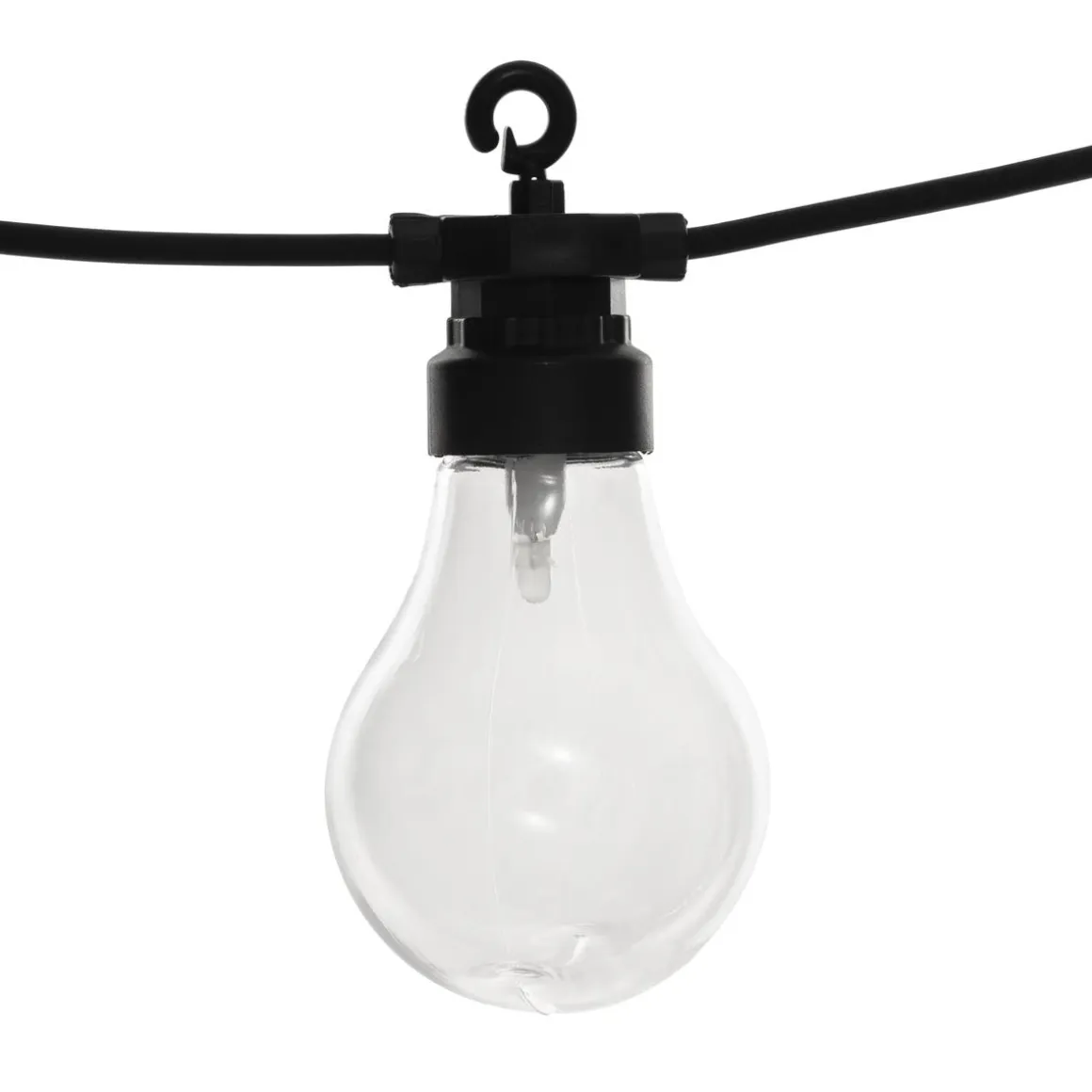 GUIRLANDE LED SOLAIRE 10 AMPOULES L.5M TRANSPARENT