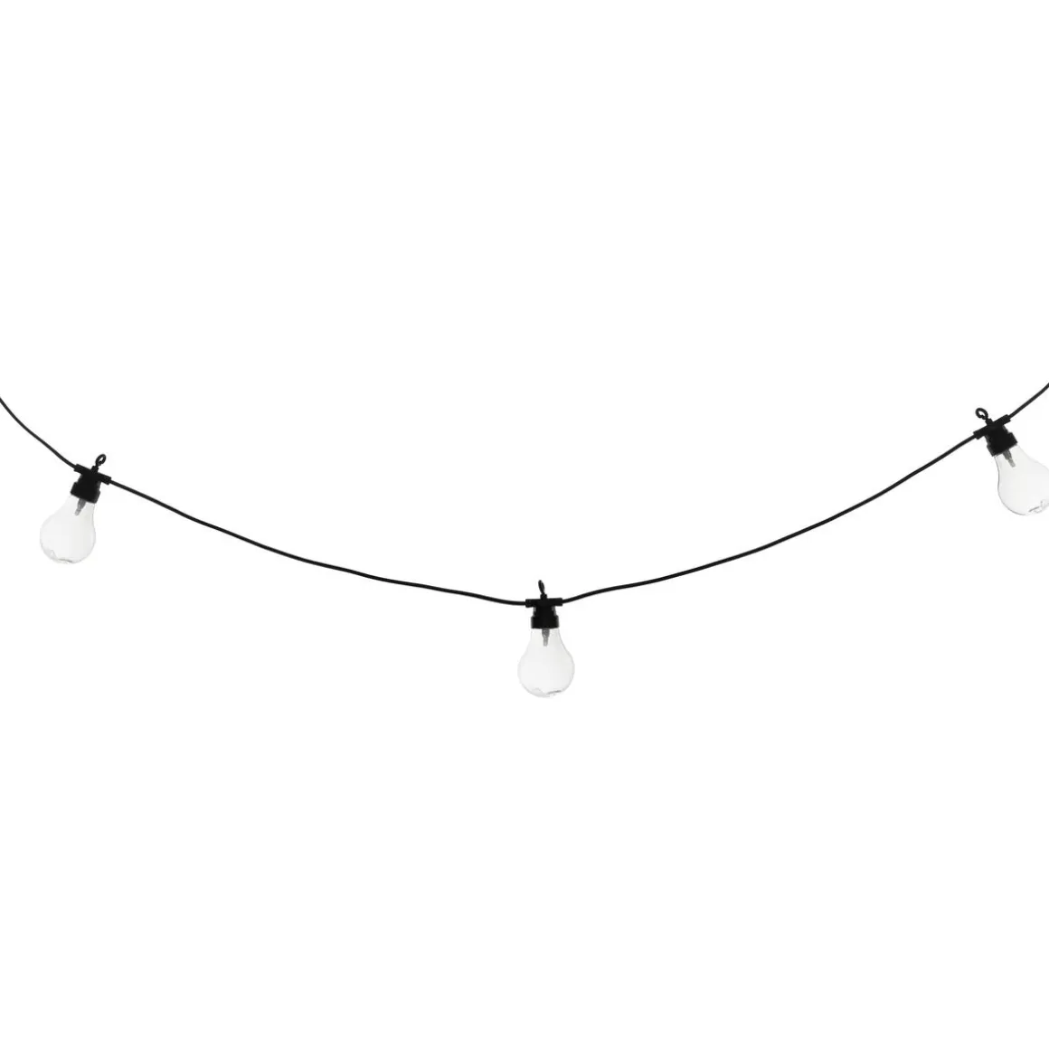 GUIRLANDE LED SOLAIRE 10 AMPOULES L.5M TRANSPARENT