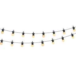 GUIRLANDE SOLAIRE 20 BOULES BLANC L.6.8M D5CM
