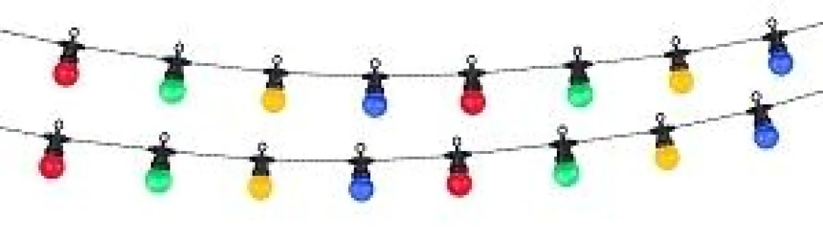 GUIRLANDE SOLAIRE 20 BOULES MULTICOLORE L.6.8M