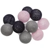 GUIRLANDE TARA PILE 10 BOULES PINKY D.6CM