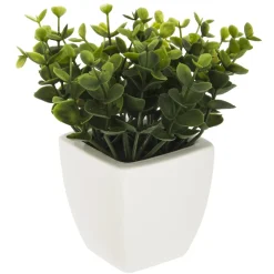 HERBE POT CERAMIQUE OKO BLANC H.15CM
