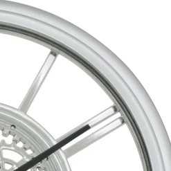 HORLOGE MECANIQUE CHROME RICKY D.40CM