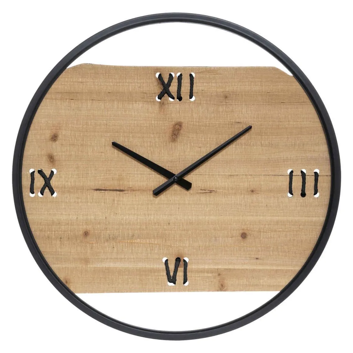 HORLOGE METAL BOIS WILD D.58CM