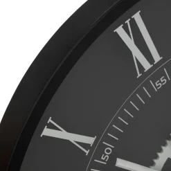 HORLOGE METAL KERIAN NOIR D.57CM