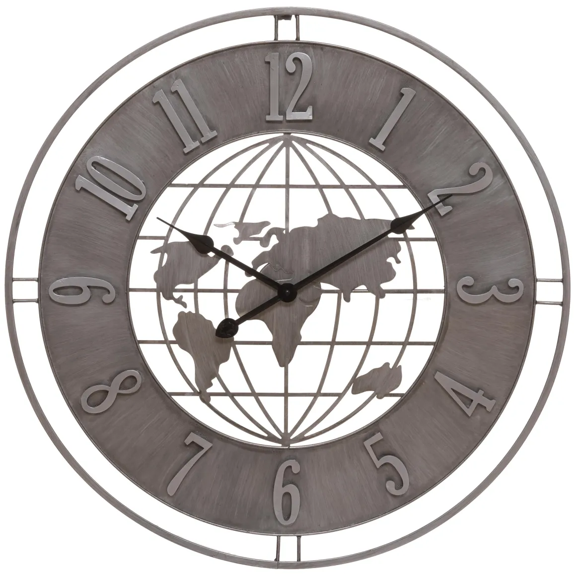 HORLOGE METAL MONDE ISAC D.68CM