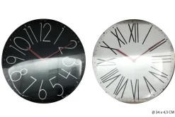 HORLOGE PLASTIQUE VERRE CONVEXE D.35CM