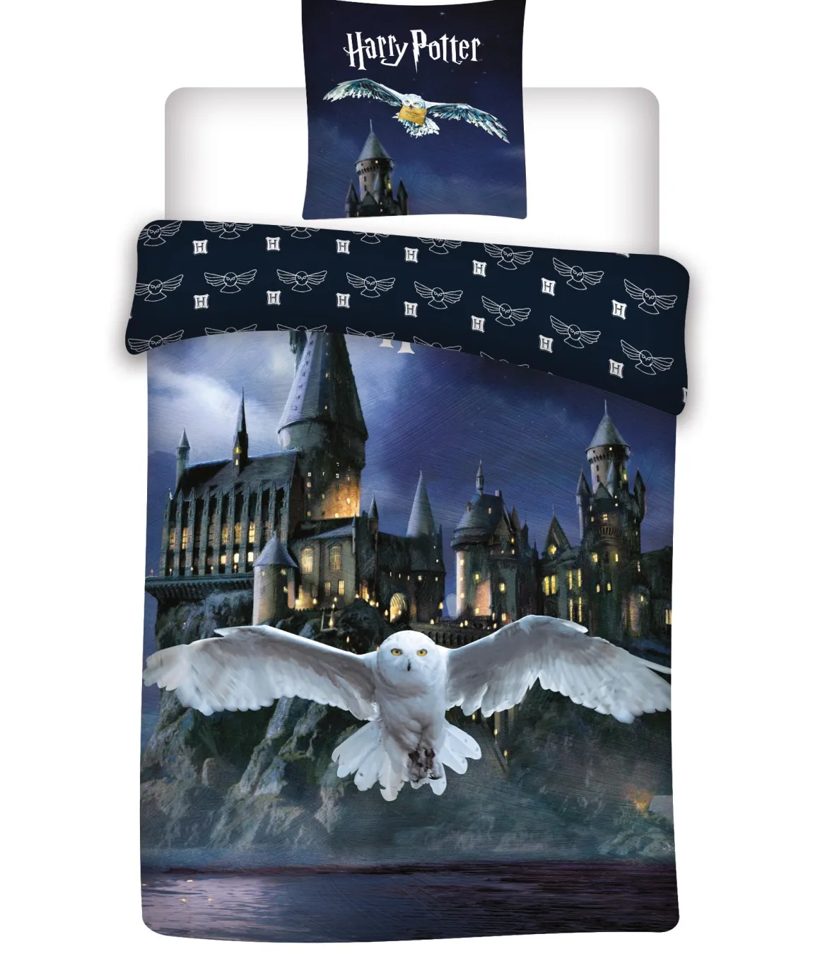 HOUSSE COUETTE 140X200CM ET 63X63CM HARRY POTTER