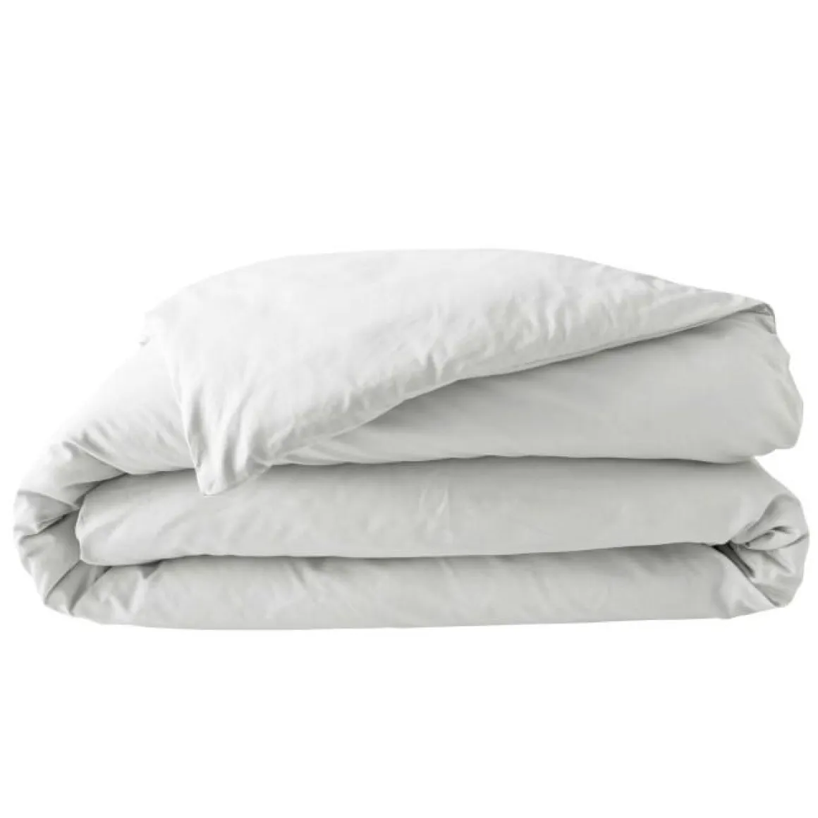 HOUSSE COUETTE 240X220CM PERCALE UNI 78 FILS BLANC