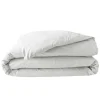 HOUSSE COUETTE 260X240CM PERCALE UNI 78 FILS BLANC