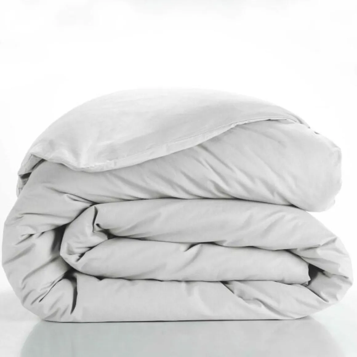 HOUSSE COUETTE 260X240CM UNI 57 FILS LINA BLANC