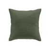 HOUSSE COUSSIN ET ENCART 40X40CM MICROFIBRE PALOMBINE KAKI