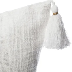 HOUSSE COUSSIN SLUB BLANC 40X40