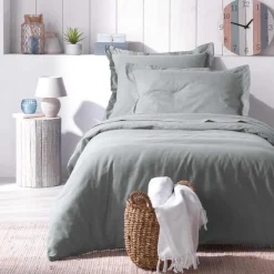 HOUSSE DE COUETTE 1 PERSONNE 140X200CM ACTUALLY GRIS