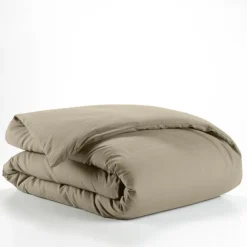 HOUSSE DE COUETTE 140X200CM UNI 57 FILS LINA SABLE