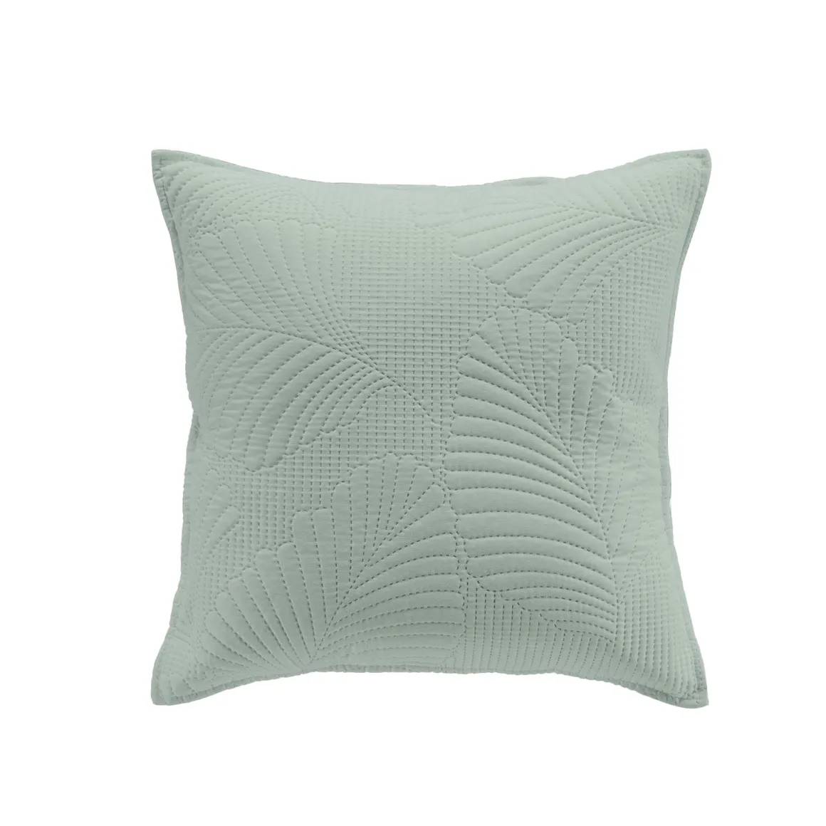 HOUSSE DE COUSSIN ET ENCART 40X40CM COLOMBINE SAUGE