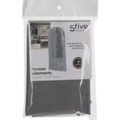 HOUSSE VETEMENTS GRIS CLAIR H.135CM